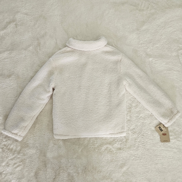 NWT Levi's Quilted Fleece Reversible Brown Jacket Size M Winter Sherpa Utility - Picture 16 of 16